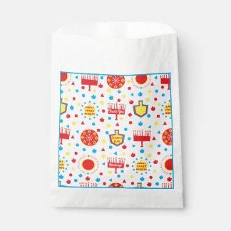Bolsa De Papel Hanukkah Favor Bag COLORIDO 8 NOCHES LOCALES