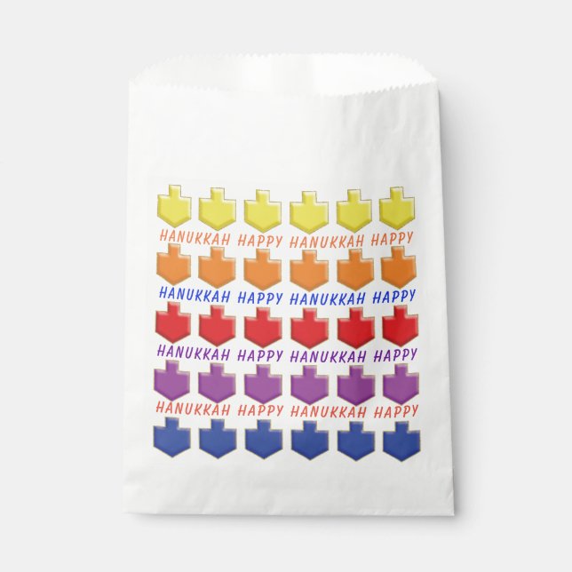 Bolsa De Papel Hanukkah Favor Bag, "Sueños 3D" (Anverso)