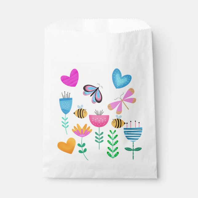 Bolsa De Papel Happy Bee Garden (Anverso)