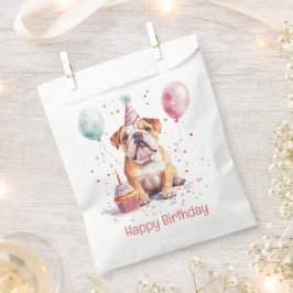 Bolsa De Papel Happy Birthday English Bulldog