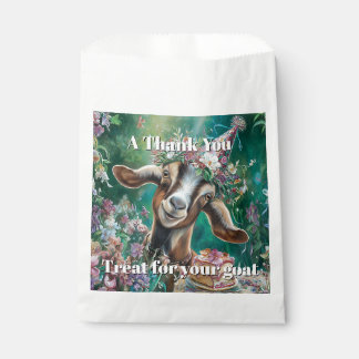 Bolsa De Papel Happy Birthday Nubian Goat Garden Flowers