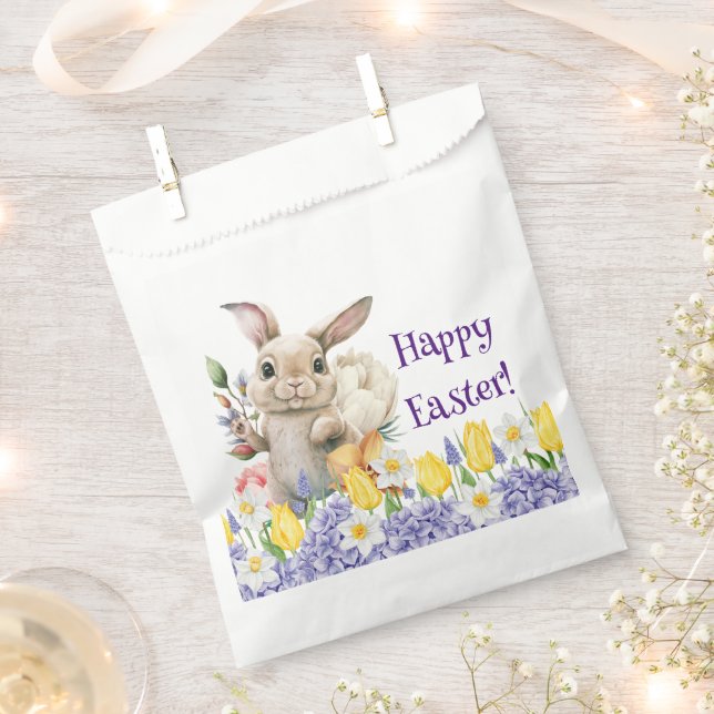 Bolsa De Papel Happy Easter  (Cortado)