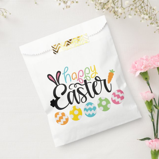 Bolsa De Papel Happy Easter Eggs (Sellado)