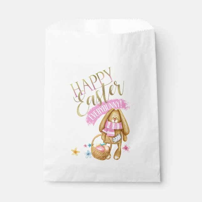 Bolsa De Papel Happy Easter Everybunny ID640 (Anverso)