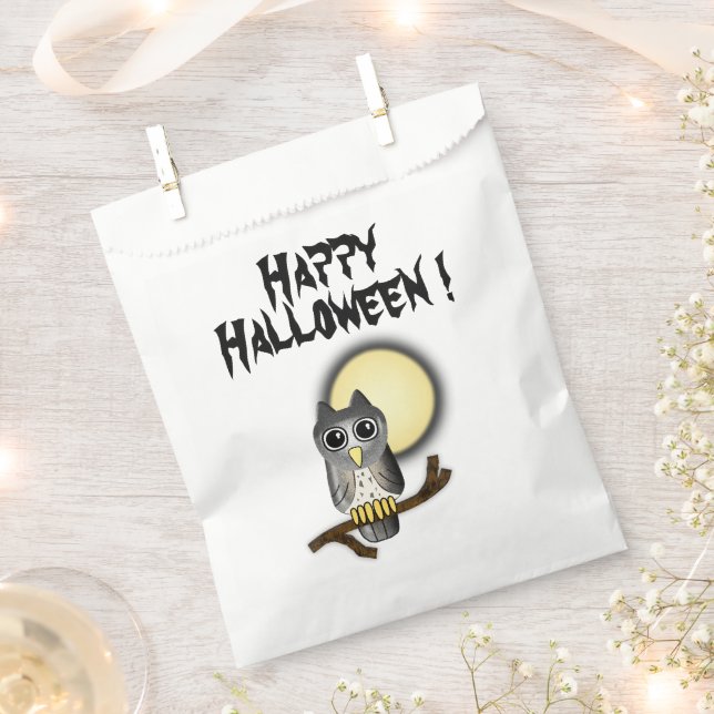 Bolsa De Papel Happy Halloween Bats (Cortado)