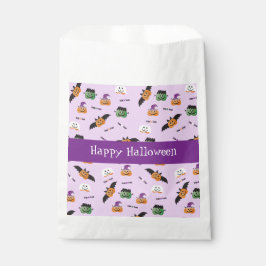 Bolsa De Papel Happy Halloween Pumpkin Pattern Púrpura Napkins