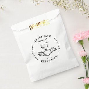 Bolsa De Papel Happy Hens Laurel Branch Productos de huevo favore