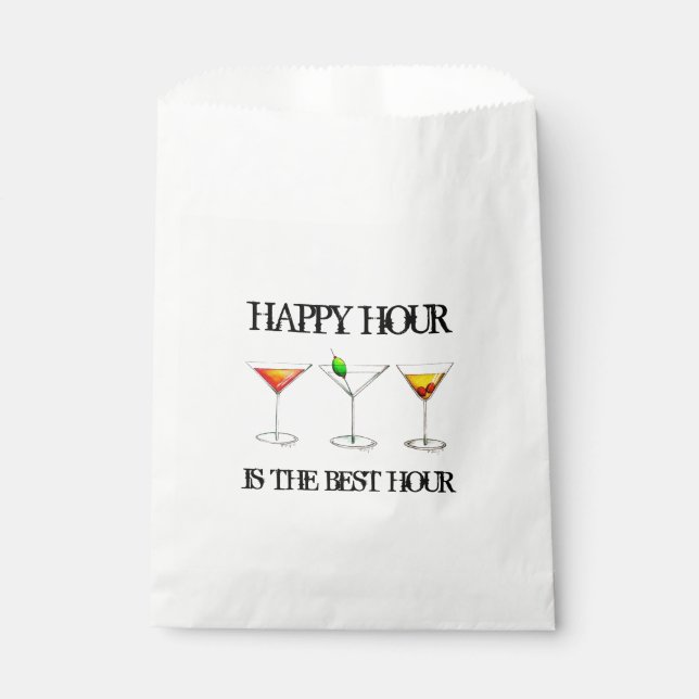 Bolsa De Papel Happy Hour es el mejor cóctel mixto de bebidas (Anverso)