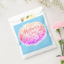 Bolsa De Papel Happy Mother's Day floral wreath glue party