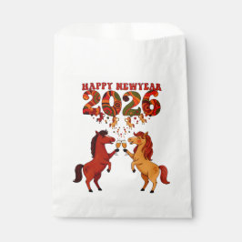 Bolsa De Papel Happy New Year 2026 – Celebrating Horses with Cham