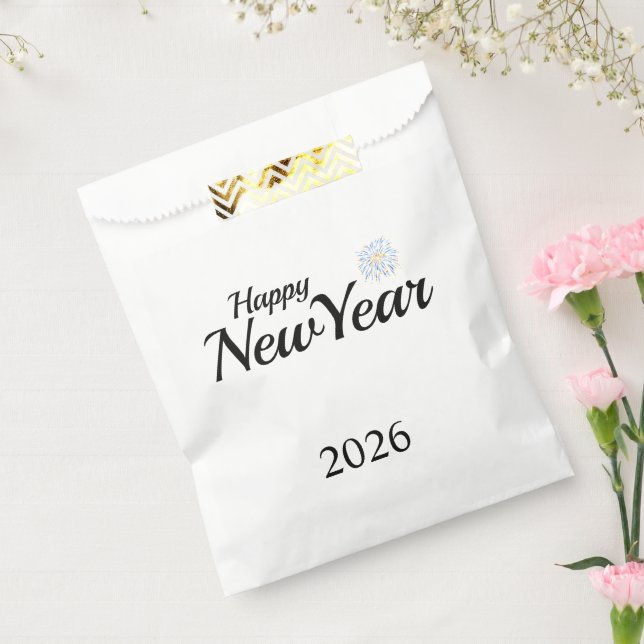 Bolsa De Papel Happy New Year Custom Present (Sellado)