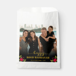 Bolsa De Papel Happy Rosh Hashanah Luxury Gold Script Photo