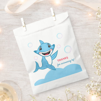 Bolsa De Papel Happy Shark Family Thank You