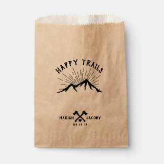 Bolsa De Papel Happy Trails Wedding Favor DIY Trail Mix