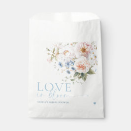 Bolsa De Papel Hargrove Blue Floral Love In Bloom Bridal Shower