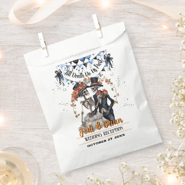 Bolsa De Papel Hasta que la muerte nos divida como Boda de Hallow (Cortado)