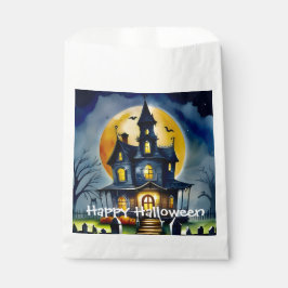 Bolsa De Papel Haunted Hollow y Moon