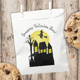 Bolsa De Papel Haunted House Spooky Halloween Personalizado
