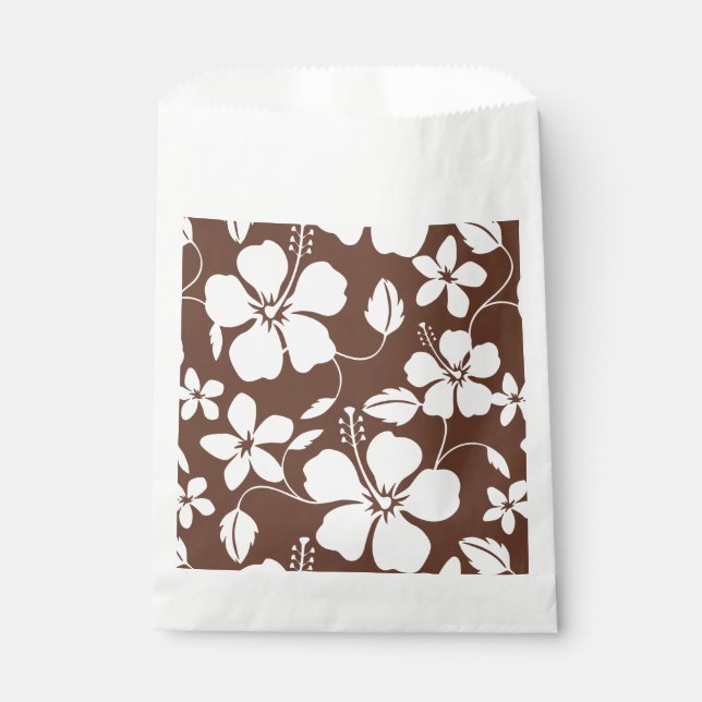 BOLSA DE PAPEL HAWAIIAN HULA (HIBISCUS) BROWN (Anverso)