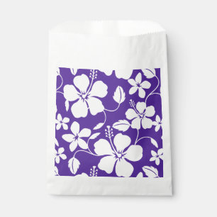 BOLSA DE PAPEL HAWAIIAN HULA (HIBISCUS) PURPLE
