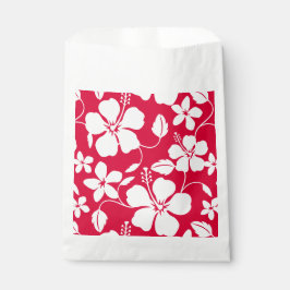 BOLSA DE PAPEL HAWAIIAN HULA (HIBISCUS) RED