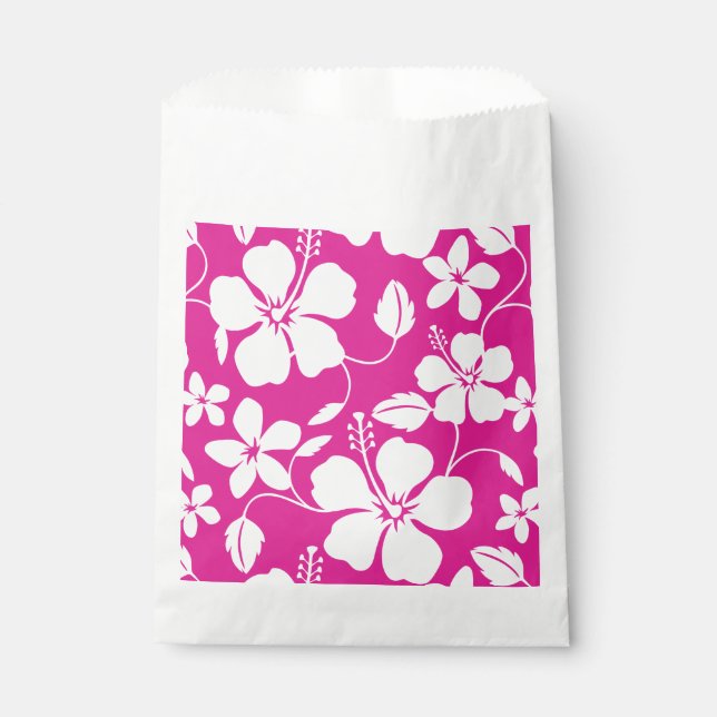 BOLSA DE PAPEL HAWAIIAN HULA (HIBISCUS) ROPA CALIENTE (Anverso)