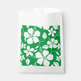 BOLSA DE PAPEL HAWAIIAN HULA (HIBISCUS) VERDE