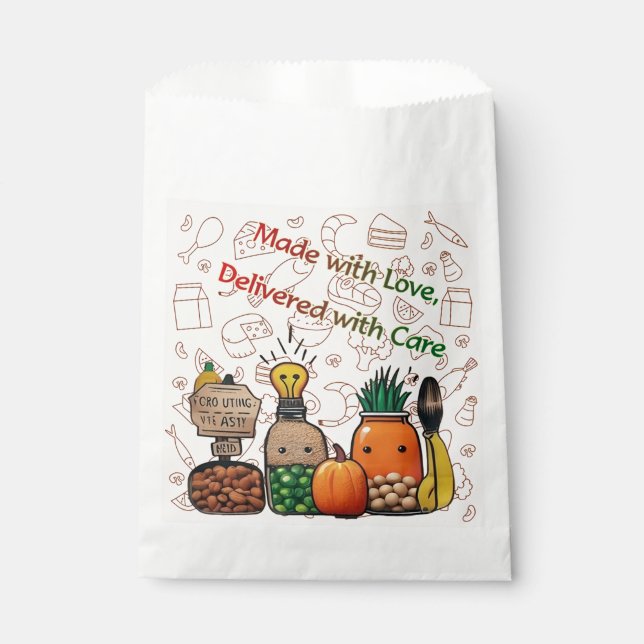 Bolsa de papel hecha con amor (Anverso)