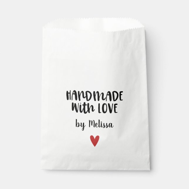 Bolsa De Papel Hecho a mano con amor (Anverso)