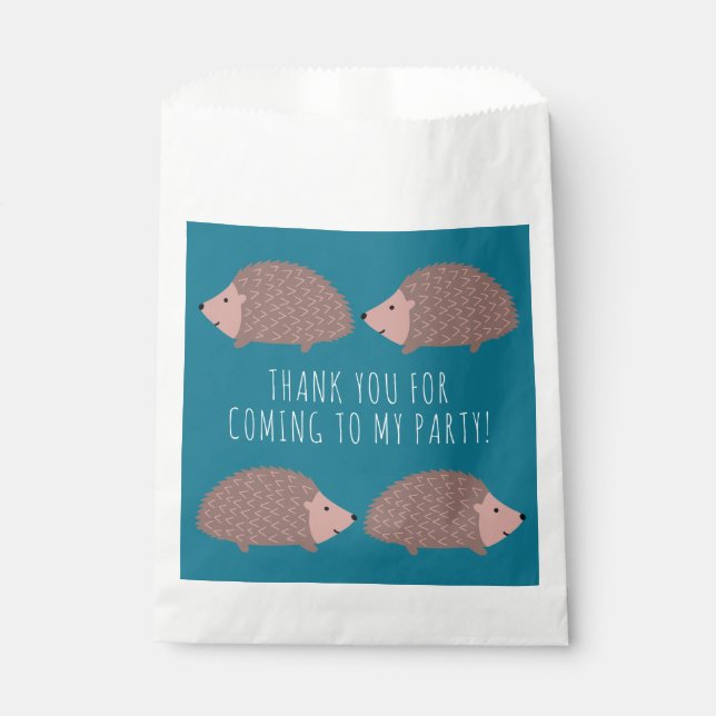 Bolsa De Papel Hedgehog woodland Gracias (Anverso)