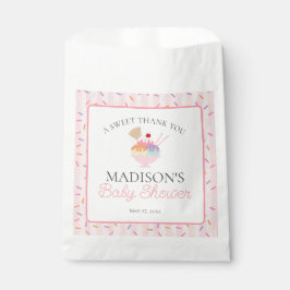 Bolsa De Papel Helado Sundae Espolvoreado con Amor Fiesta de Bebé