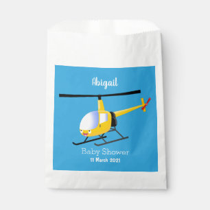 Bolsa De Papel Helicóptero de personalizado alegre amarillo lindo