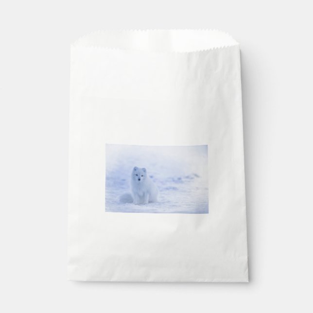 Bolsa De Papel Hermosa Fox Ártica (Anverso)