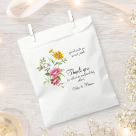 Bolsa De Papel Hermoso Boda de flores de primavera