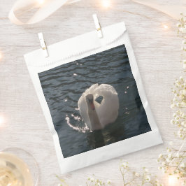 Bolsa De Papel Hermoso cisne blanco