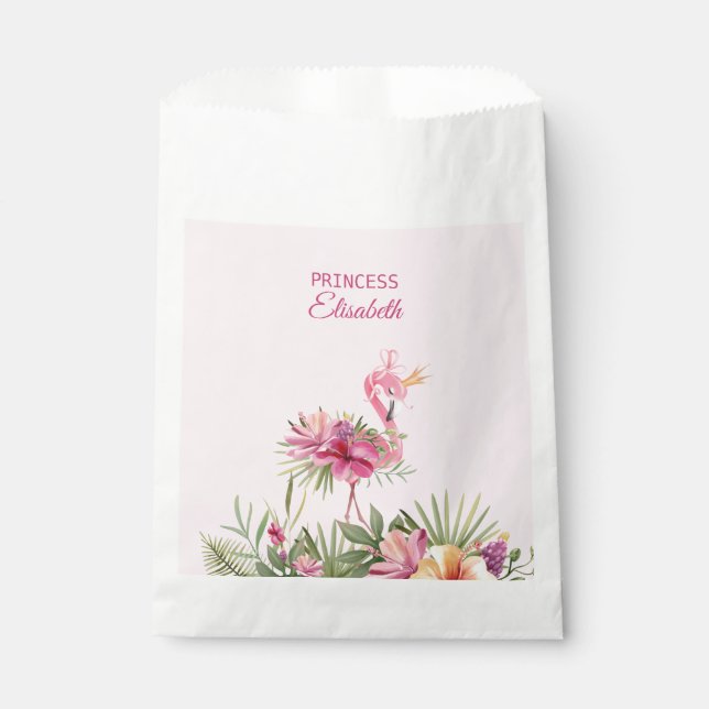 Bolsa De Papel Hermoso Flamingo (Anverso)