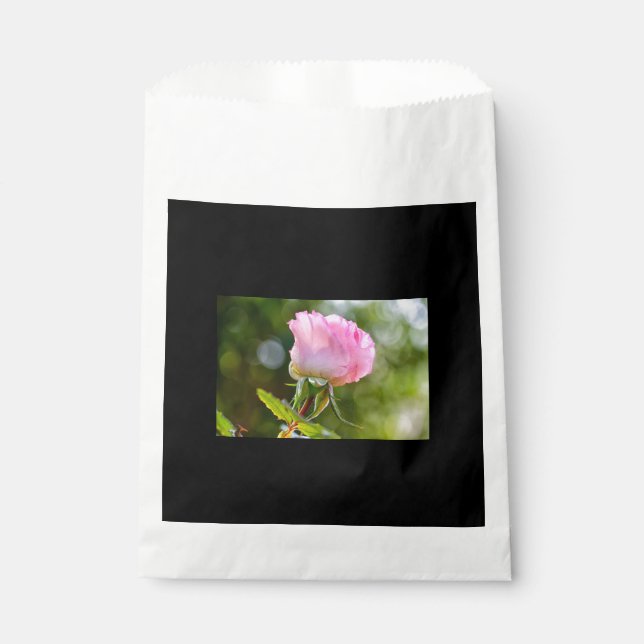 Bolsa De Papel Hermoso rosa (Anverso)