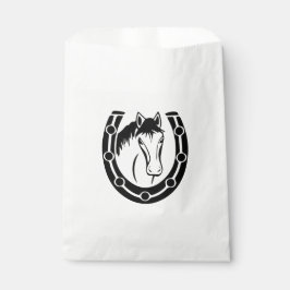 Bolsa De Papel Herradura Occidental Herradura Boda País Ecuestre