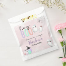 Hey Boo Ghost Pastel Halloween Cumpleaños