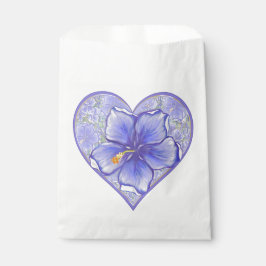 Bolsa De Papel Hibiscus & lace BLUE