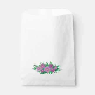 Bolsa De Papel Hibiscus púrpura