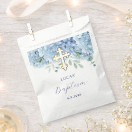 Bolsa De Papel Hidrangea azul Bautismo