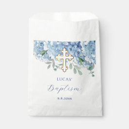 Bolsa De Papel Hidrangea azul Bautismo