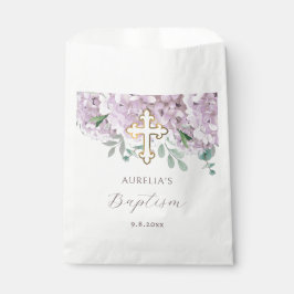 Bolsa De Papel Hidrangea Baptismo de Rubor