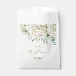 Bolsa De Papel Hidrangea blanca Bautismo