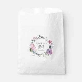Bolsa De Papel Hidrangea flor de flores con tema boda Gracias