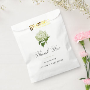 Bolsa De Papel Hidrangea verde pálido Elegante niño ducha