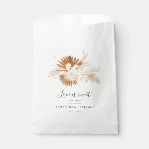 Bolsa De Papel Hierba Pampas Botánica Bodas Florales de Terracota