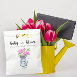 Bolsa De Papel Hija acuarela de flores - bebé en flor