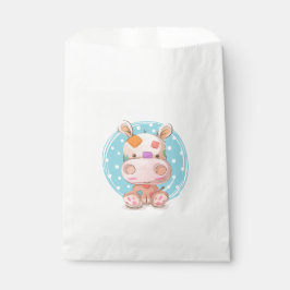 Bolsa De Papel Hipopótamo de patchwork azul